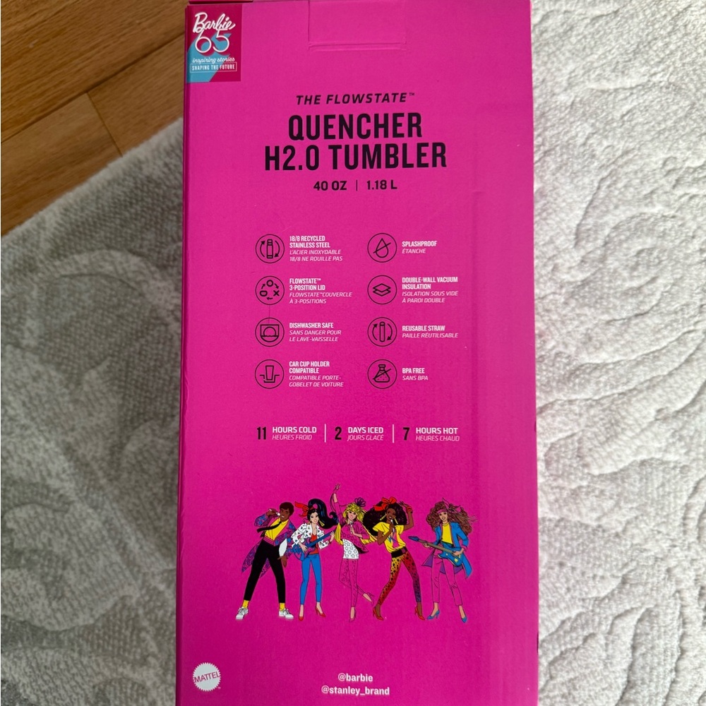 Stanley Hot Pink Quencher Tumbler